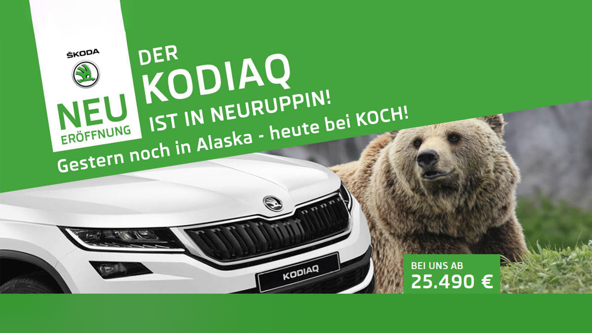 Neuruppin ist sechster Skoda-Standort von Koch  Autos kauft man bei Koch -  gute Preise guter Service