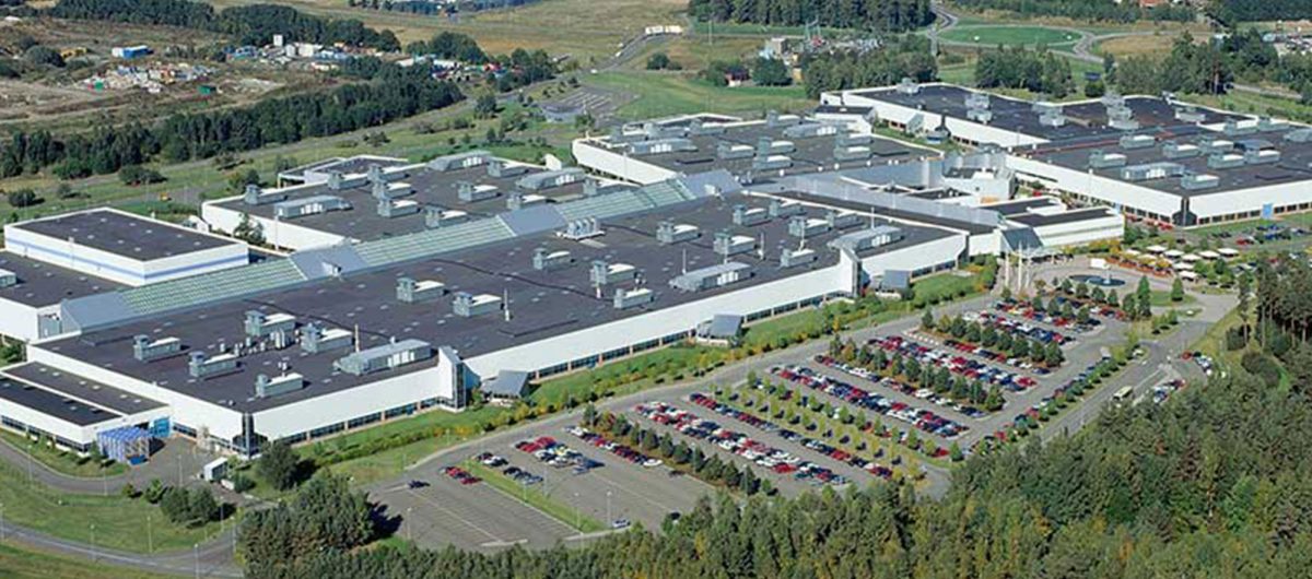 Volvo Motorenwerk Skoevde in Schweden
