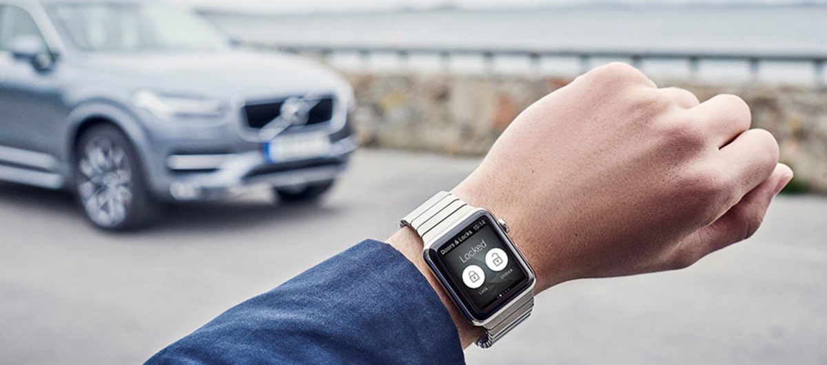 Volvo on Call App auf einer Apple Watch
