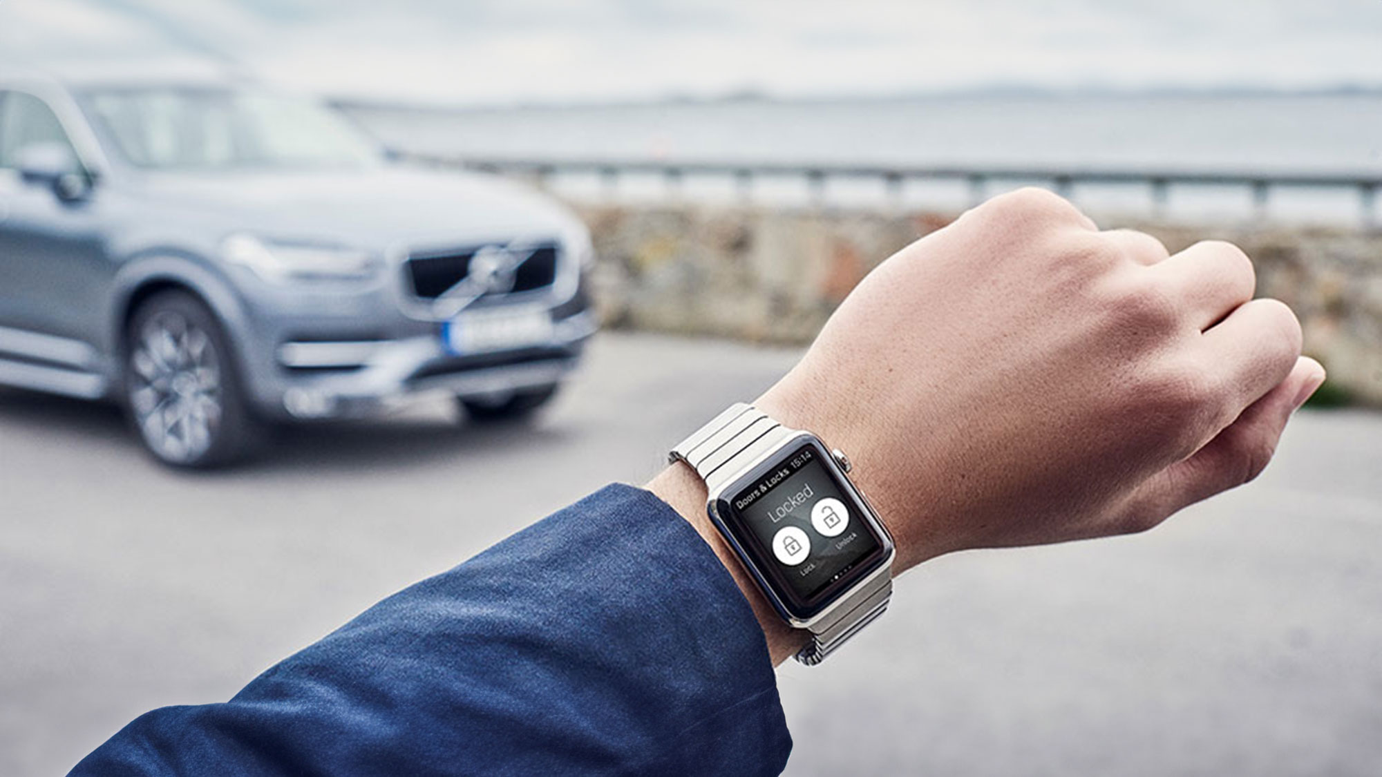 Volvo on Call App auf einer Apple Watch