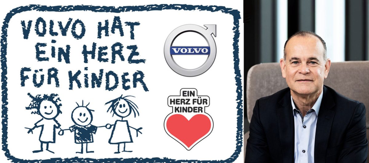Spende von Volvo an "Ein Herz Für Kinder"