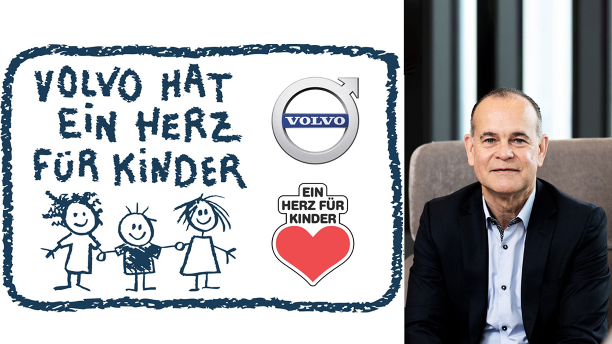 Spende von Volvo an "Ein Herz Für Kinder"
