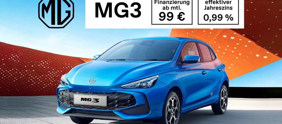 MG3 Finanzierung 99 Euro Top Angebot